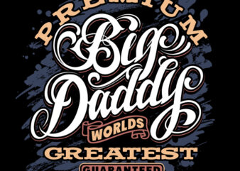 BIG DADDY t-shirt design png