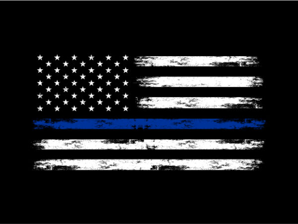 Us police flag – ready made tshirt design