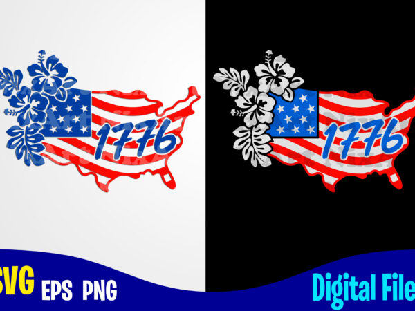 1776, usa svg, 4th july, usa flag, stars and stripes, patriotic, america, independence day design svg eps, png files for cutting machines and print t