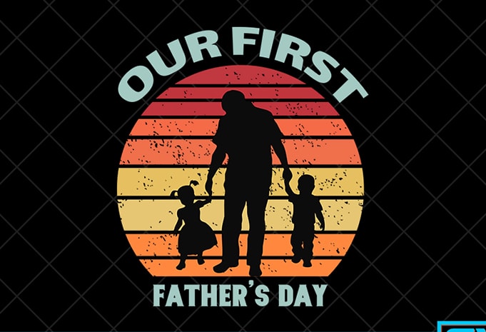 Father day t shirt design, father day svg design, father day craft design, Our first father's day shirt design