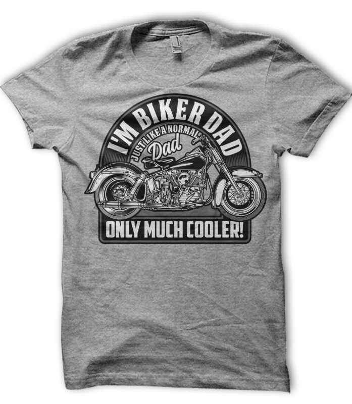 I’M BIKER DAD commercial use t-shirt design