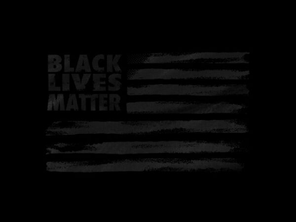 Black lives matter flag graphic t-shirt design