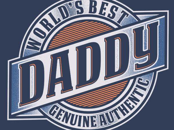 World’s best daddy graphic t-shirt design