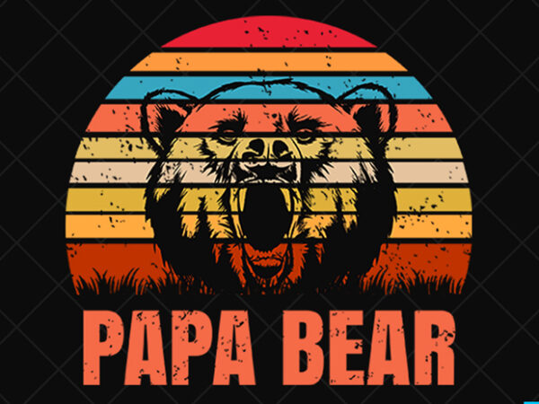 Father day t shirt design, father day svg design, father day craft design,papa bear shirt design