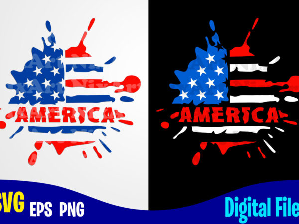 America svg, 4th july, 4th of july svg, usa flag, stars and stripes, patriotic, america, independence day design svg eps, png files for cutting machines