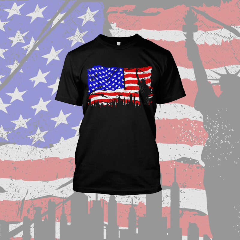 15 American T-Shirt Designs Bundle