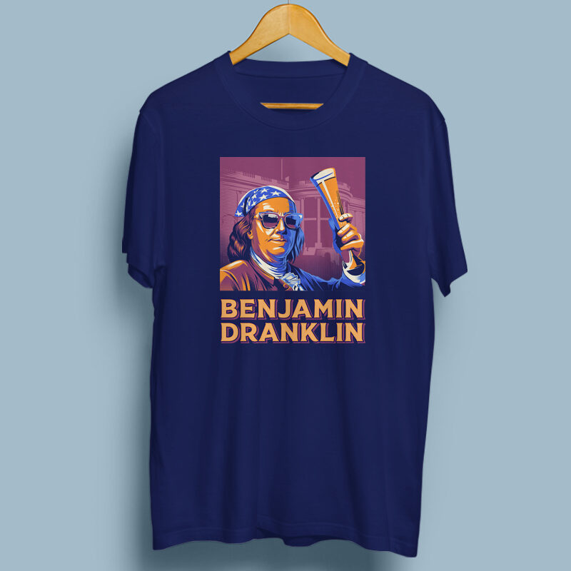 Benjamin Dranklin t shirt design to buy