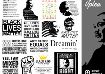Black Lives Matters Bundle t shirt template