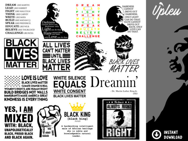 Black lives matters bundle t shirt template