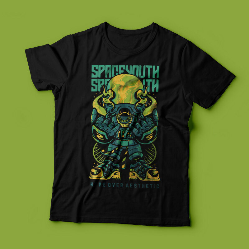 Space Youth T-Shirt Design