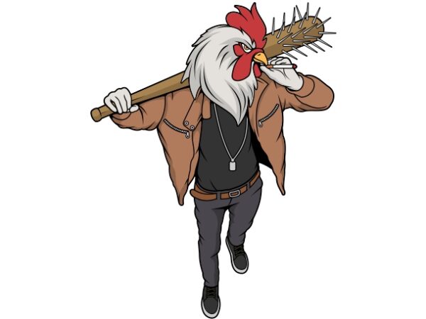 Chicken bastard t shirt design