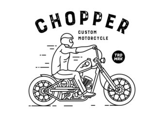 Chopper 1 t shirt design template