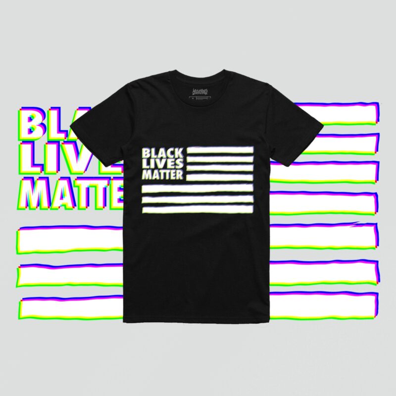 Black Lives Matter Flag RGB buy t shirt design artwork