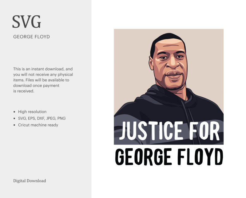 George Floyd SVG, Black History SVG, Black Lives Matter SVG, T-shirt Design, I Can’t Breathe, Protest t shirt design for sale