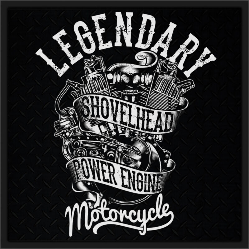 LEGENDARY MOTORCYCLE print ready t shirt design