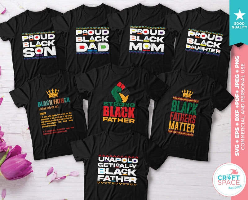 Download Black Fathers Matter, Proud Dad Family SVG DXF PDF Cutting ...