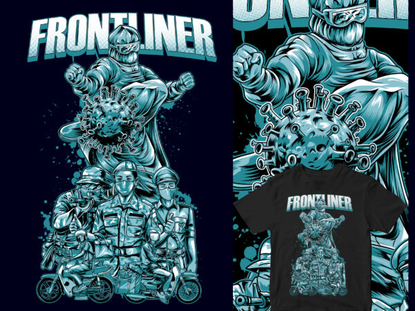 Thank you the front line of handling corona when quarantine t shirt design for purchase