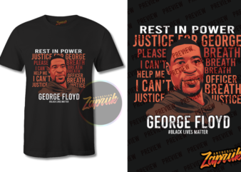 George Floyd Black lives matter graphic t-shirt design tee