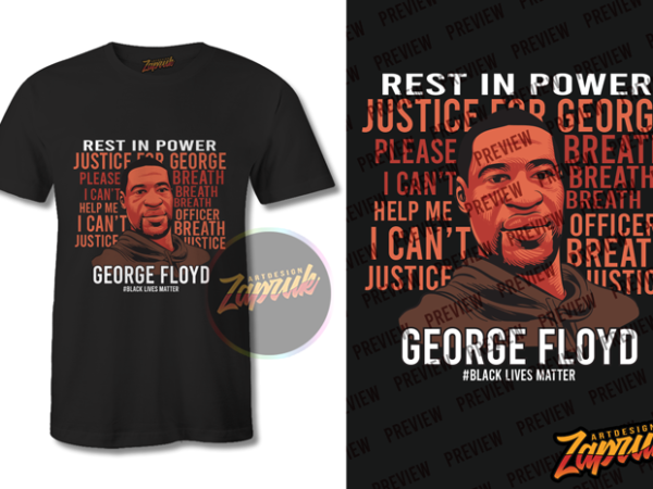 George floyd black lives matter graphic t-shirt design tee