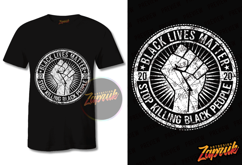 Black Lives Matter tshirt design tee