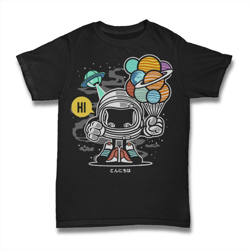 t-shirt vector 50 Astronaut Tshirt Designs Bundle