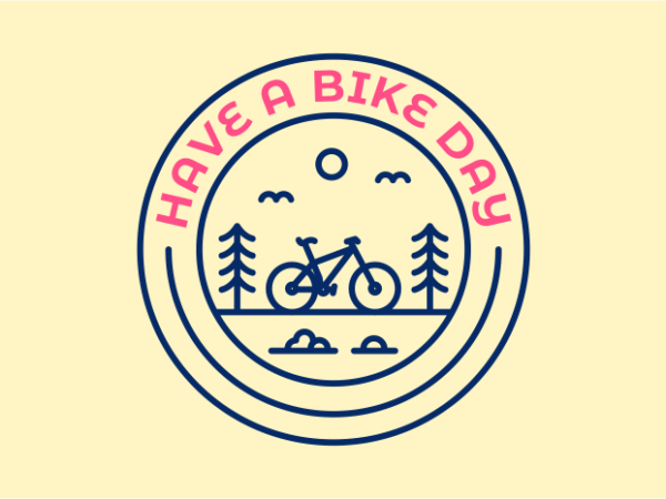 Have a bike day graphic t shirt