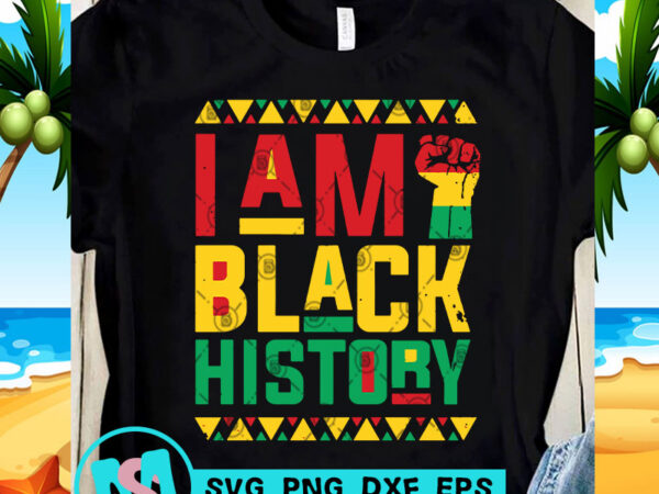I am black history svg, black lives matter svg, george floyd svg t shirt design template