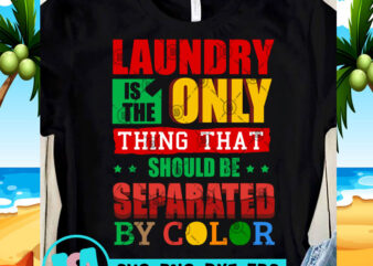 Laundry Is The Only Thing That Should Be Separated By Color SVG, Funny SVG, Quote SVG print ready t shirt design