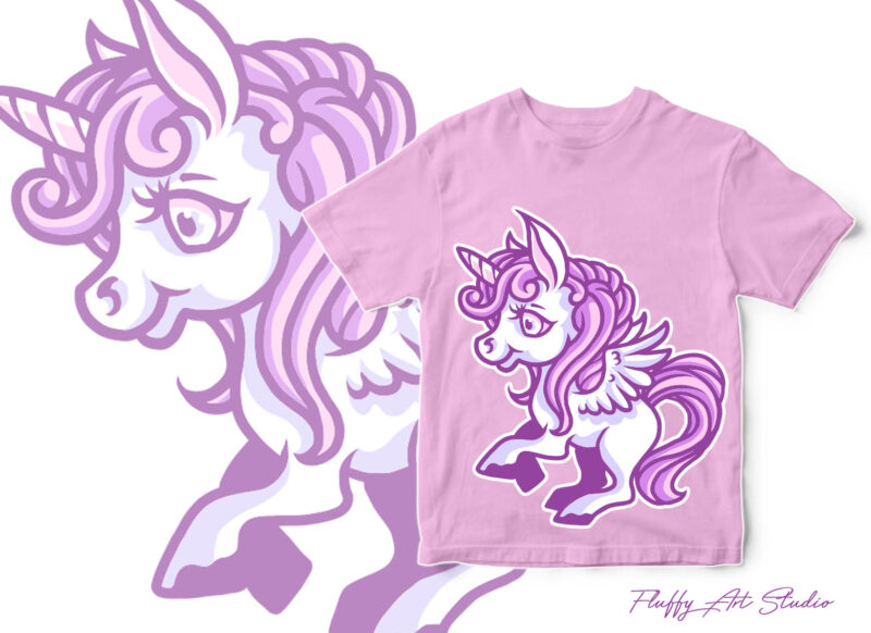 CUTE UNICORN VECTOR DESIGN BUNDLE vector t shirt design