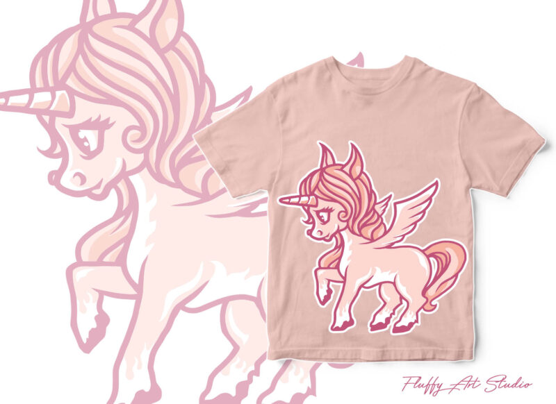 CUTE UNICORN VECTOR DESIGN BUNDLE vector t shirt design