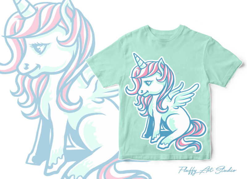 CUTE UNICORN VECTOR DESIGN BUNDLE vector t shirt design