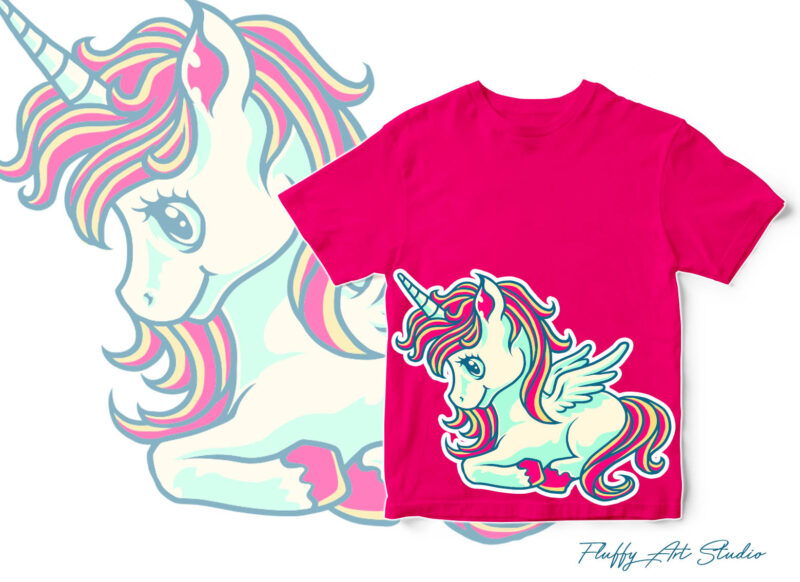 CUTE UNICORN VECTOR DESIGN BUNDLE vector t shirt design