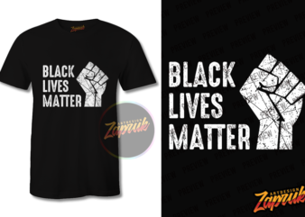 Black Lives Matter #1 graphic t-shirt design tee