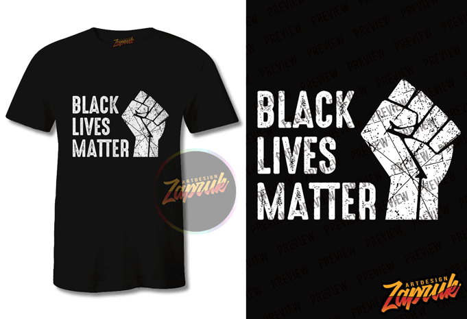 Black Lives Matter #1 graphic t-shirt design tee