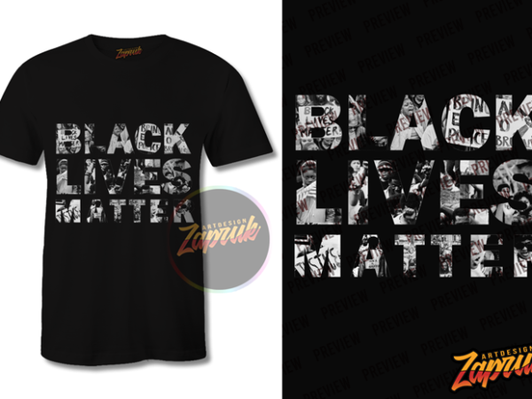 Black lives matter #2 graphic t-shirt design tee