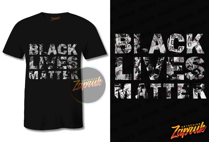 Black Lives Matter #2 graphic t-shirt design tee