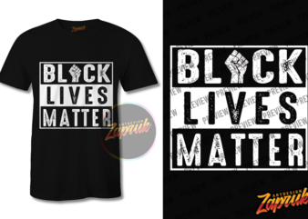 Black Lives Matter #4 graphic t-shirt design tee