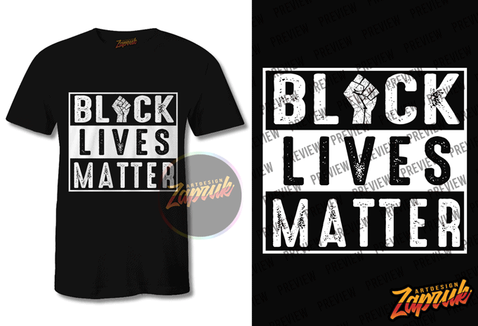 Black Lives Matter #4 graphic t-shirt design tee