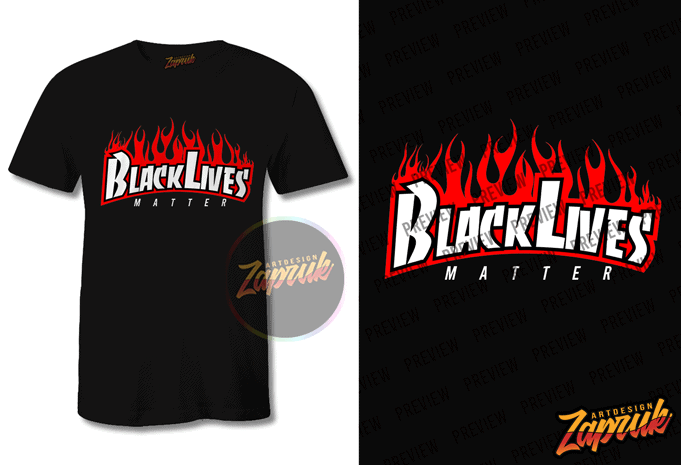 Black Lives Matter #6 graphic t-shirt design tee