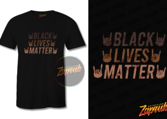 Black Lives Matter #7 graphic t-shirt design tee