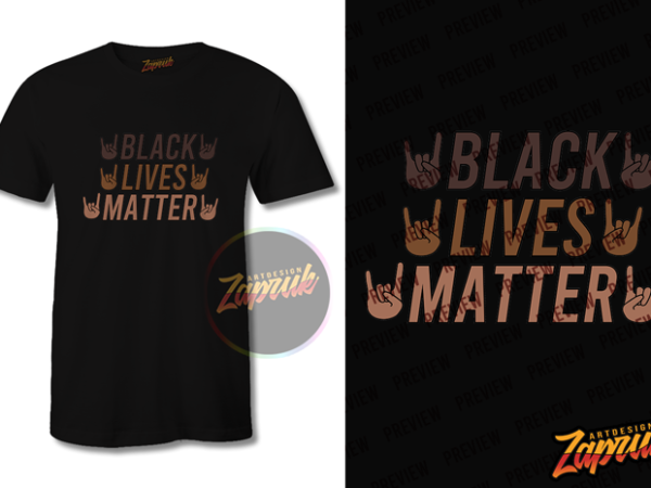 Black lives matter #7 graphic t-shirt design tee