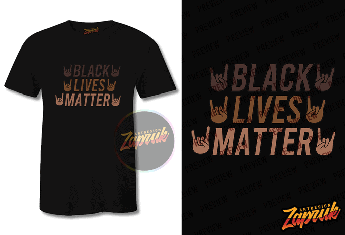 Black Lives Matter #7 graphic t-shirt design tee