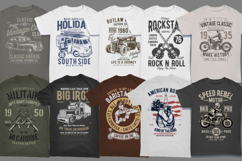 50 Vintage Tshirt Designs Bundle #3_1