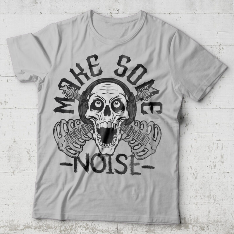 Make Some Noise graphic t-shirt design