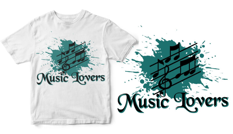 music lovers buy t shirt design