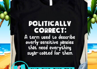 Politically Correnct A Term Used To Describe Overly-Sensitive SVG, Funny SVG, Quote SVG design for t shirt