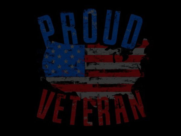 Proud veteran us map flag ready made tshirt design Proud veteran us map flag ready made tshirt design