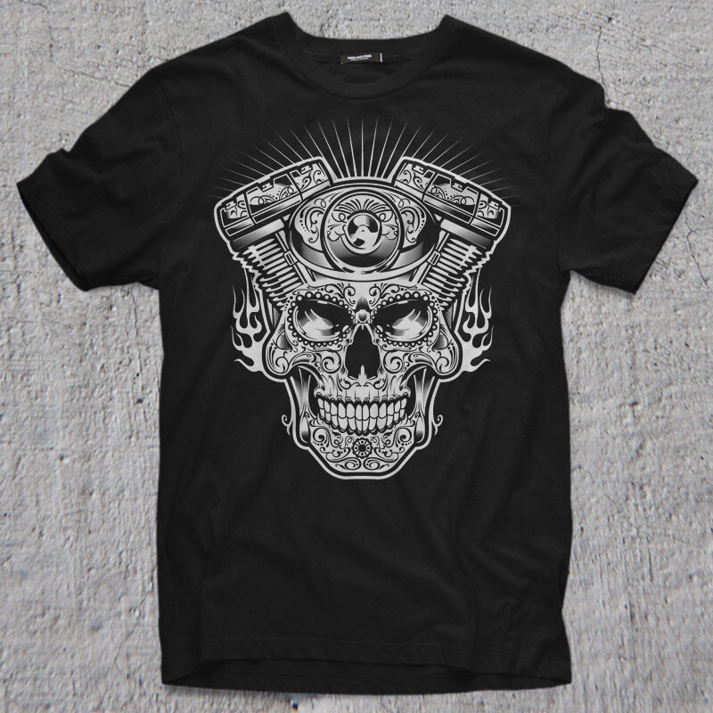 64 BEST BIKER THEME t shirt & poster designs bundle commercial use t shirt designs