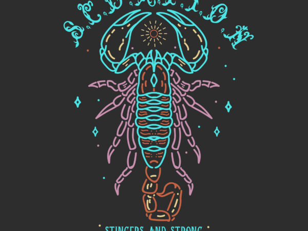 Scorpion t-shirt design