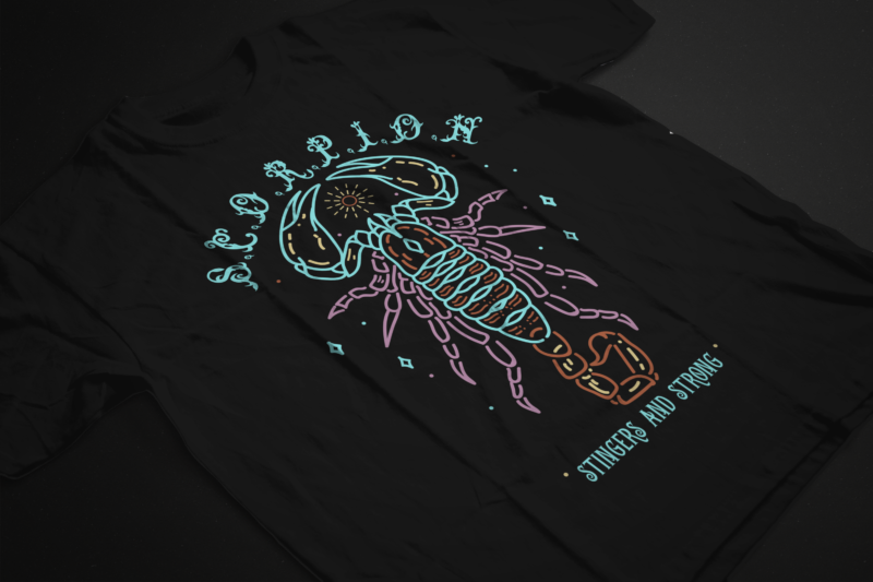 scorpion shirt design